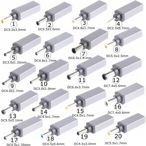 USB 3.1 Type C USB C Laptop Charger Power Adapter Converter USB Type C Female to 4.0*1.35 5.5*2.5 4.5*3.0 4.0*1.7mm Dc Plug Jack