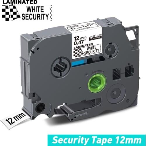 UniPlus 12mm Security Tape SE3 Secret Label Sticker Compatible Brother Label Tape SE3 Leave a Mark File Document Security Tape