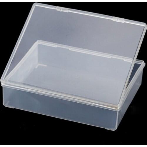 1PC Parts box collapsible rectangle Plastic Boxes Transparent Plastic Container Storage Blank Component Screw Jewelry Tool Boxes