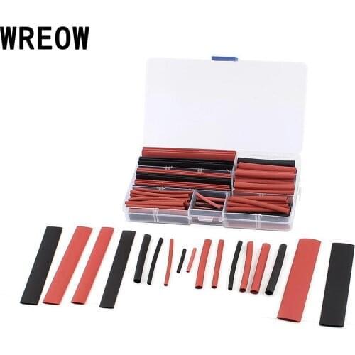 150PCS 8 Sizes Heat Shrink Tube Tubing Wire Wrap Assortment Tubing Electrical Insulation Materials & Elements