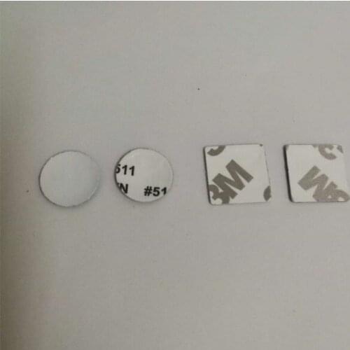 20X 15x15mm Square 14mm round car Remote key fob logo emblem sticker Auto key Shell badge for Citroen Peugeot