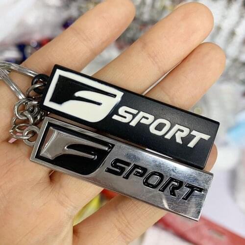 3D Car Key ring Charms F Sport for Lexus IS200T IS250 RX300 NX RX GS RX330 RX350 CT200 LX LX570 alloy keychain holder Pendant