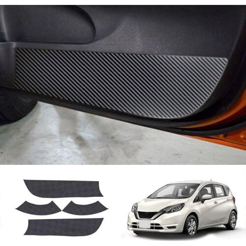 4Pcs Car Door Anti-Kick Pads Car Door Anti-Scratch Pads Door Anti-Kick Protective Cover for Nissan Note E12 2016-2020