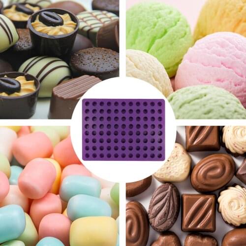 88 Cavities Mini Round Mini Cheese Cakes Molds Baking Silicone Mold For Chocolate Truffle Jelly And Candy Ice Mold