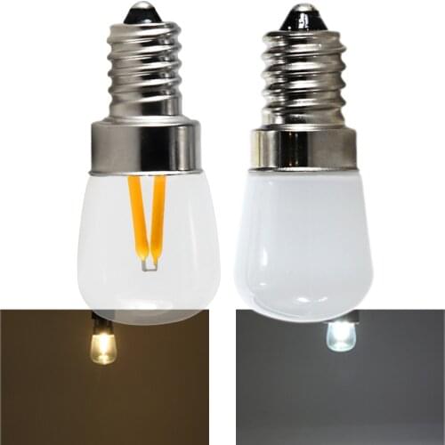 Ampolletas E12 led 1.5W T22 12v 110v 220v mini glass shell filament bulb 12 v volt candles for home decoration Night light