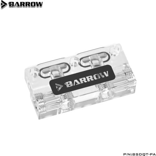 Barrow BSDQT-PA Multifunctional Acrylic Change Direction L-type GPU Block Bridge For Barrows GPU Water Block Refit
