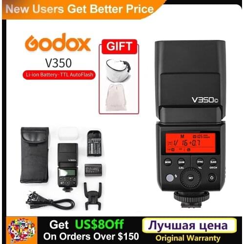 Godox V350 V350C V350O V350N Camera TTL Wireless Speedlite HSS for Canon Nikon Sony Olympus Fujifilm fuji DSLR Falsh studio