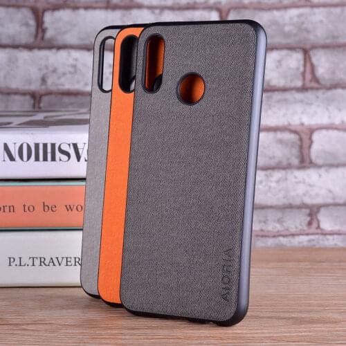 Case for Huawei P20 Lite Pro coque Luxury textile Leather skin soft TPU hard PC phone cover for Huawei P20 Lite Pro case funda