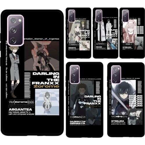 Zero Two Ichigo Hiro Darling in the Franxx Cover For Samsung Galaxy S21 S20 Ultra Note 20 Note 10 S8 S9 S10 Plus S20 FE Case