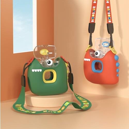 Children Cup With Straw Cute Messenger Kids Water Bottle For School Cup For Learning To Drink Baby Freeding