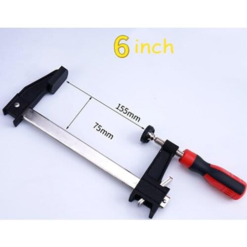 6/12 inch F-shaped Woodworking Clamp DIY Home Handheld Tools Splint Light Fixing Clip Hardware Quick Clamps