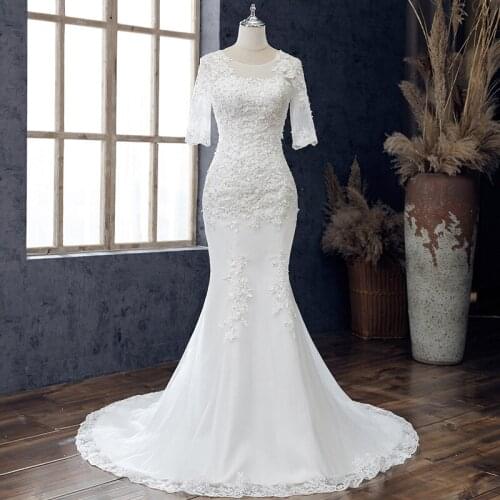 FEERIJT Mermaid Silhouette Wedding Dresses