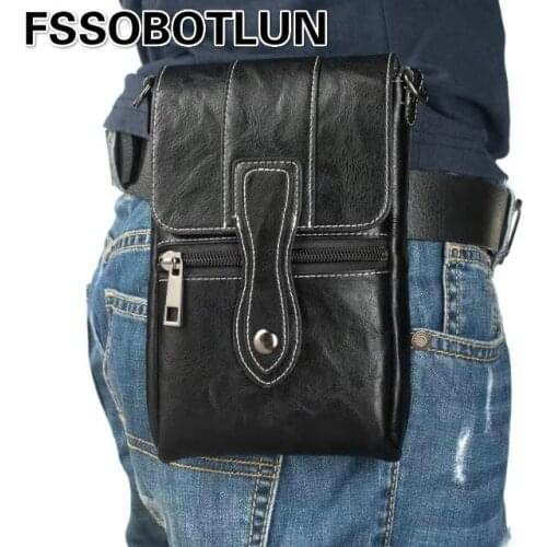FSSOBOTLUN Fit 6.5" following a variety of model phones New Fashion PU Leather Casual Shoulder small backpack Phone Case Cover