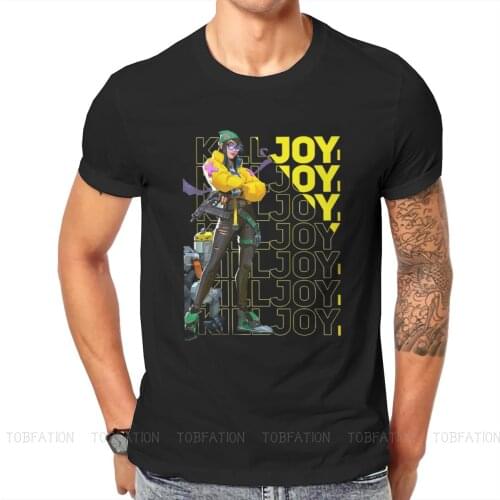 Killjoy VALORANT Game T Shirt Classic Punk Loose Crewneck TShirt Top sell Harajuku Mens Clothing