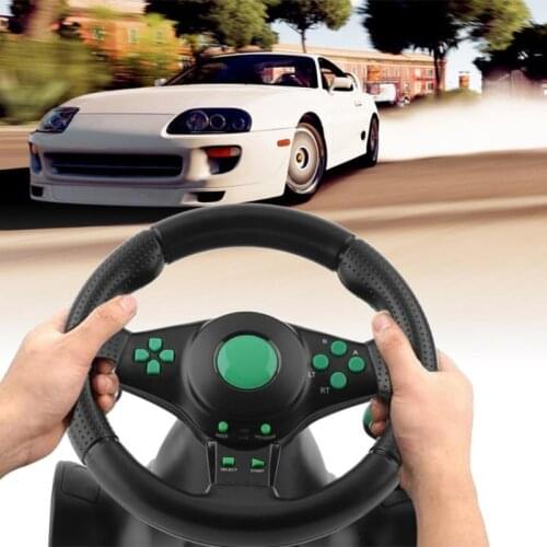 4 in 1 Gaming Steering Wheel with Pedals 180 ° Rotation for XB 360/PS3/PS2/PC
