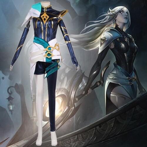 Game LOL Cosplay Costumes Cosplay Diana Scorn of the Moon Cosplay Costume Sentinel Diana Skin Uniforms Clothes Suits Dresses