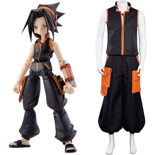 Shaman King The Super Star Yoh Asakura Cosplay Costume Halloween Carnival Suit