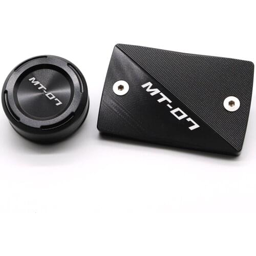 Motorcycle Front Rear Brake Fluid Reservoir Cap For YAMAHA MT-07 MT07 2014-2019 CNC Aluminum Master Cylinder Reservoir Cover