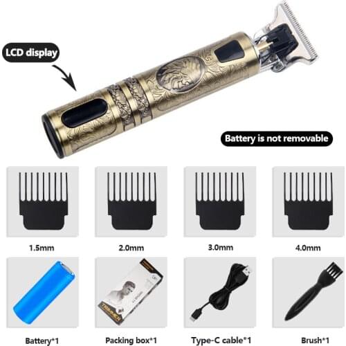 2021 Electric Hair Clipper Hair Trimmer For Men Rechargeable Electric Shaver Beard Barber Hair Cutting Machine For Men Hair Cut