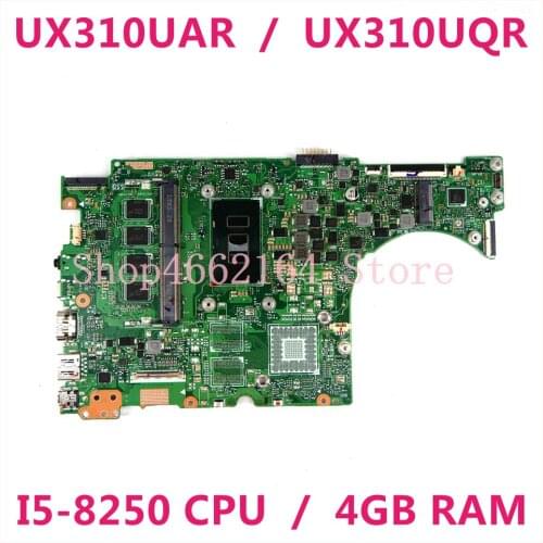 UX310UAR motherboard I5-8250 CPU 4GB RAM Mainboard For ASUS UX310U UX310UQR UX310UAR Laptop motherboard 100% Tested