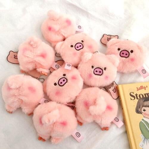 Cartoon Pig Design Plush Stuffed Doll Bag Sweater Brooch Pin Pendant Decoration