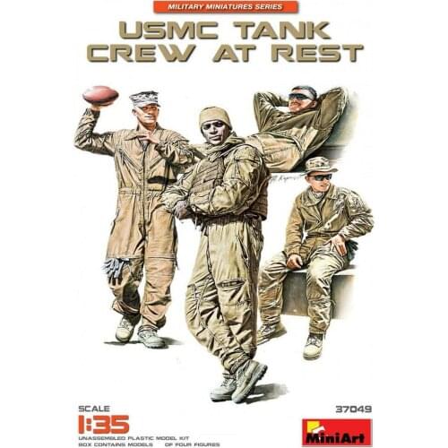 MiniArt 37049 1/35 USMC Tank Crew at Rest - Scale Model Kit