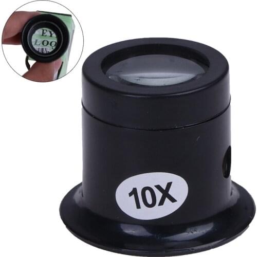 Portable Magnifier Tool 10X/5X Monocular Magnifying Glass Loupe Lens Eye Magnifier Jeweler Watch Lens Repair Kit Tool 1pc
