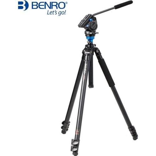 Benro A2573FS4 Aluminum Alloy Professional Tripod Set For Video / Tripods With S4 Hydraulic Head Set For Camera / Wholesale