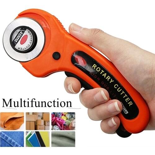 New 28mm Patchwork Roller Wheel Knife For Cloth Cutting Fabric Paper Leather Craft Fabrics Rotary Cutter DIY Sewing Accessories