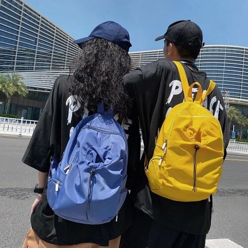 Backpack 2021 New Waterproof Backbag Sports Leisure Men Women Couple Schoolbag Trending Nylon Bag Light Portable Collapsible