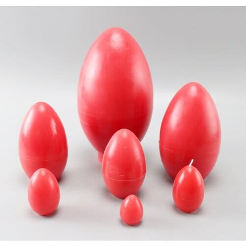 DIY egg shape chocolate candle mold multi size big small soap moulds manual cute candle making mould lz14