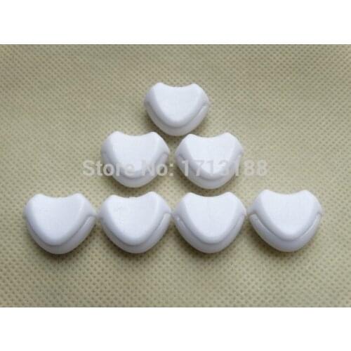 Brand News 50pcs/pack Plastic Zipper Pull Cord Ends Lock Stopper For Paracord (White)