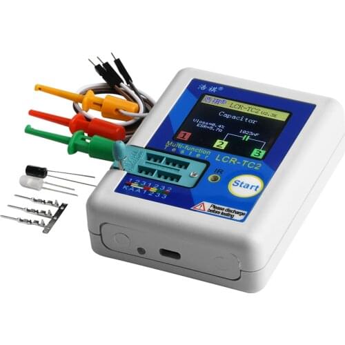 New LCR-TC2 Transistor Tester Multimeter Colorful Display For Diode Triode MOS/PNP/NPN Capacitor Resistor replace LCR-TC1 T7-H