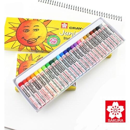 Japan Sakura Oil Pastels XEP-12/16/25/36/50 Non-toxic Safe Wax Crayon Drawing for Kids Students