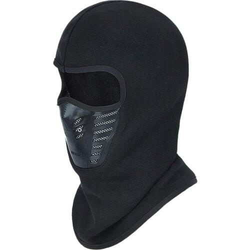 Winter Warm Face Mask Outdoor Bicycle Bike Climbing Skiing Windproof Carbon Filter Thermal Fleece Balaclava Head Protector