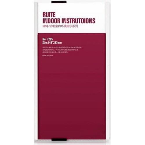 149*297mm Aluminum Licensing department office door sign holder Instruction wall amount frame Wall label poster Banner display