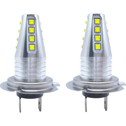 2x H7 LED Bulb Car Fog Lights cree chip 80w 12V 24V 6000K White Motor Truck DRL Driving Day Running Light Auto Led H7 Bulb