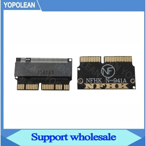M.2 Adapter NVMe PCIe M2 NGFF Adapter To SSD For Upgrade Macbook Air 2013-2017 Mac Pro 2013 2014 2015 A1465 A1466 A1502 A1398