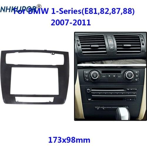 Car Radio Fascia For BMW 1 Series E81 E82 E87 E88 Dashboard Panel Mount Refit Face Plate Trim Adapter 2 Din Frame Kit