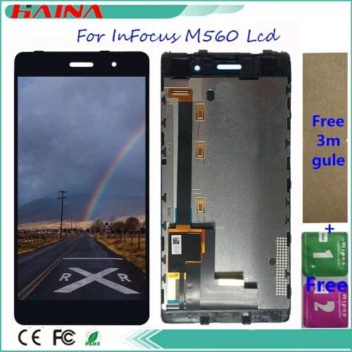 Free Tools For Infocus M560 LCD +Touch Screen Digitizer Assembly M808 M808i With 3M Tape