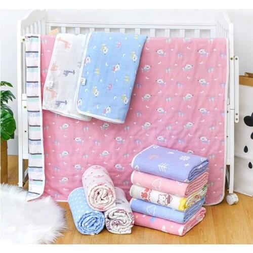 Baby Bath Towel Baby Child Bath Towel Pure Cotton Six-layer Gauze Baby Covered Cartoon Blanket Baby Gauze Bath Towel