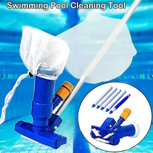 Set Jet Swimming Pool Vacuum Cleaner Floating Objects Cleaning Tools Vac Suction Head Fountain Vacuum Brush Cleaner Accessories
