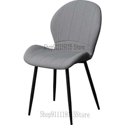 Nordic Dining Chair Modern Simple Home Back Chair Restaurant Leisure Desk Chair Net Red Light Luxury Makeup Iron Chair