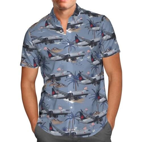 Cool Plane 3D Print Beach Hawaiian 2021 Summer Shirt Short Sleeve Shirt Streetwear Oversized 5XL Camisa Social Chemise Homme-133