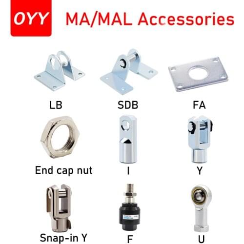 1PCS Y/I/FA/U/SDB-Type FittingsThreaded Joint Cylinder Connecting Rod Thread Various Models Fully Functional For MA/MAL