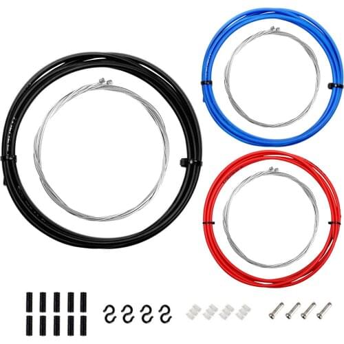Bicycle Shift Derailleur Cable And Brake Cable Bike Cable Set Transmission Cable Set Brake Cable Set Brand New PVC Cable Polite
