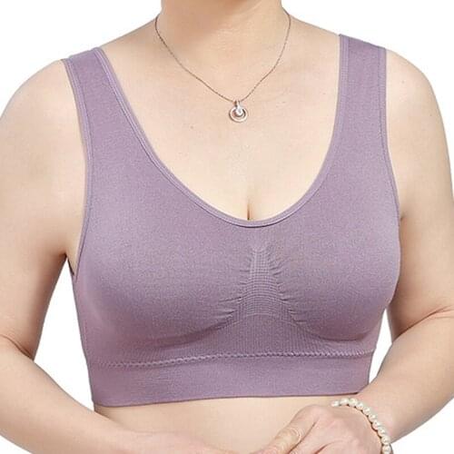 Free Shipping Women Seamless Bra With Padding Sponge Wireless Bralette Plus Size Lingerie Push Up Top Underwear 005c