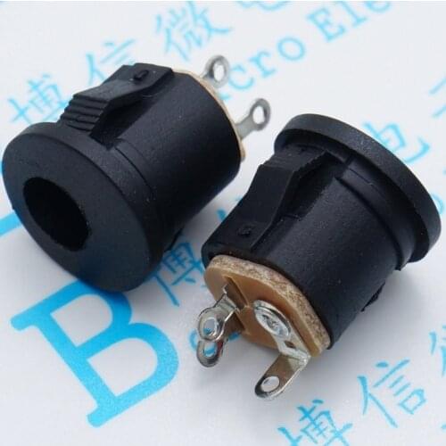 10pcs DC022K DC-022K 5.5 x 2.1mm DC Female Power Socket 5.5*2.1mm DC Connector Panel Mounting
