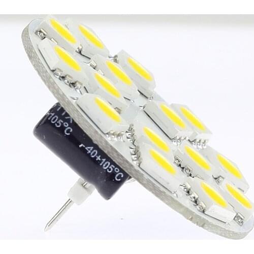 3W G4 Light Round Board SMD 5050 Wide voltage AC/DC10-30V Back Pin Rear White Warm White MR11 MR16 halogen replacment 5pcs/lot
