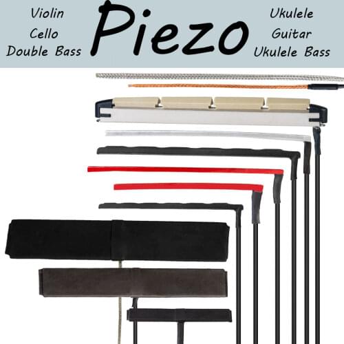 5PCS Bridge Saddle Rod Piezo High Sensitive Under-Saddle Passive Piezo Pickup For Guitar Ukulele Bass Violin Cello Accessories